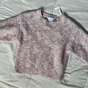 NWT The Children’s Place Girls Fuzzy Confetti Sweater M 7/8 $39.95 Retail